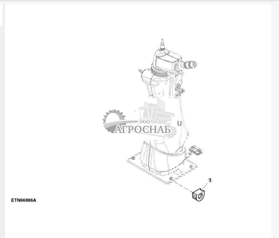 Заглушка крепления насоса рулевого управления 